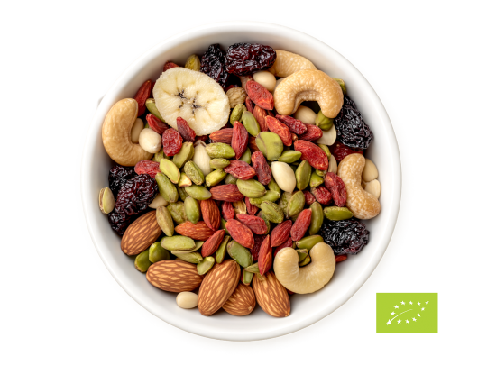 Knack- und Fruchtmischung Bio – 1kg