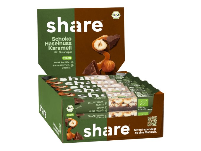 share - Bio Nussriegel Schoko Haselnuss Karamell