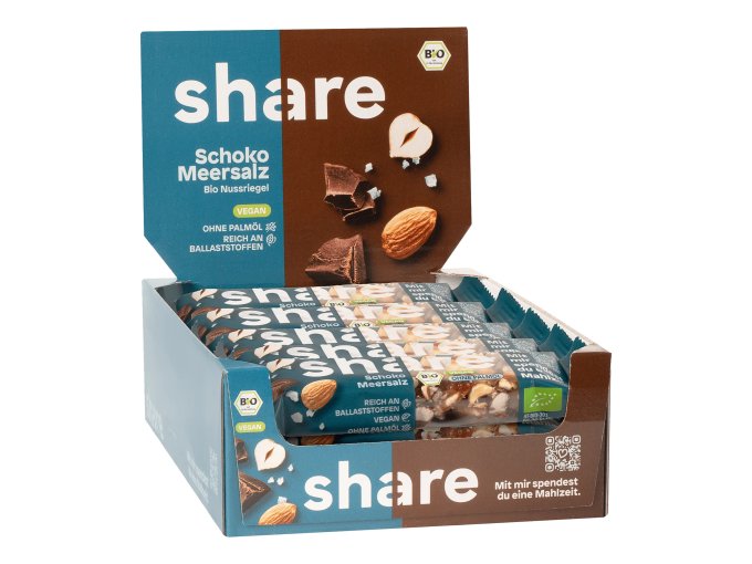 share - Bio Nussriegel Schoko & Meersalz