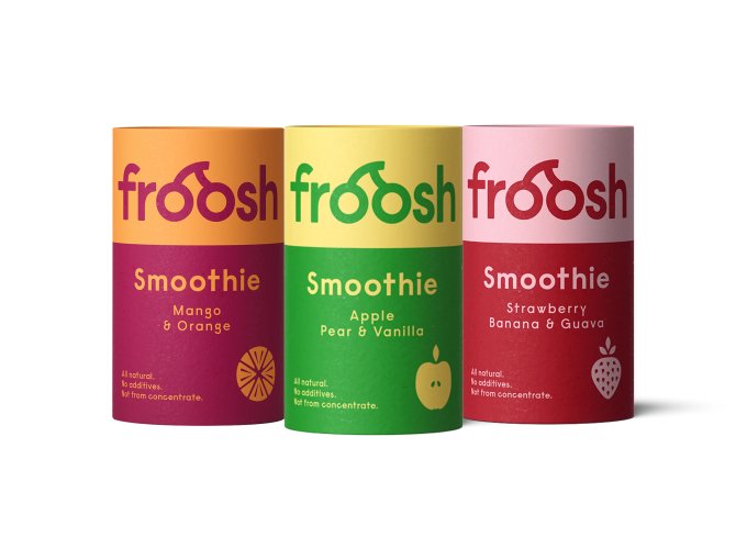 Smoothis von froosh in verschiedenen Geschmacksrichtungen