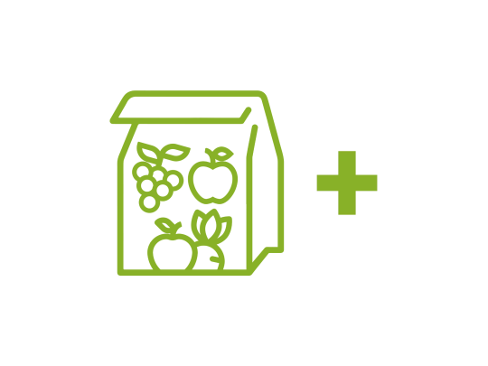 Icon einer Obsttüte