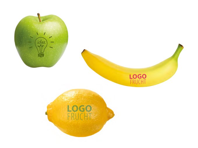 Obst mit Logo - Bestseller